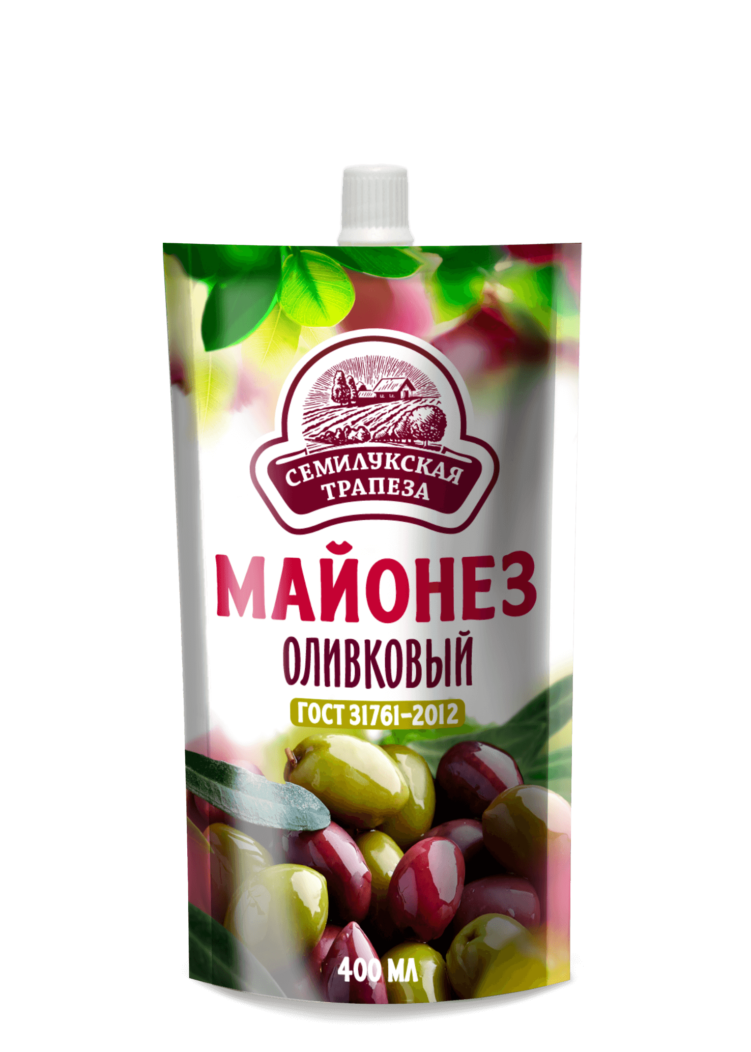 Mayonnaise "Semilyukskaya trapeza" Olive 400 Ml