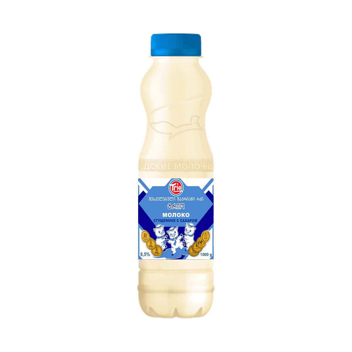 შესქელებული რძე "ტრიო" 1000 გრ